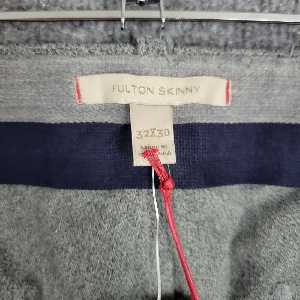 NWT BANANA REPUBLIC Gray Fulton Skinny Heritage Collection Twill Pant SIZE 32x30